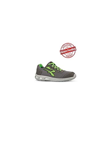 U-Power Red Lion® Summer, Sicherheitsschuhe, bequeme, leichte, pannensichere Unisex-Sneaker, Bastsohle, Infinergy-Einsatz, mit Aluminium-Zehenkappen - Green 44 von U-POWER