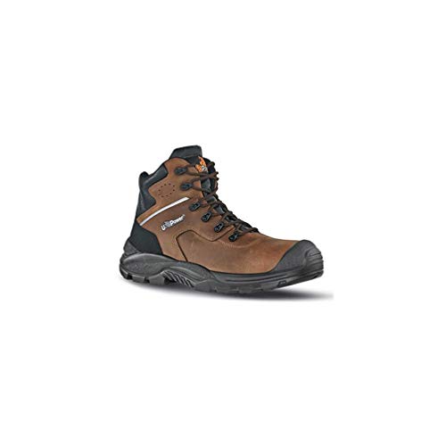 U POWER Unisex Scarpe Antinfortunistiche Da Lavoro,Scarpa Bassa,mod. Greenland Uk S S3s Fo Sr,puntale Antiperforazione No Metal Brandschutzschuhe, Dunkelbraun Schwarz, 41 EU von U Power