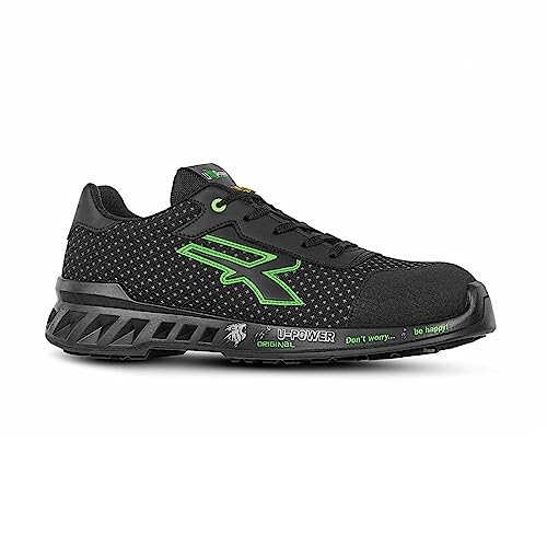 U-Power RED Leve Steve, Sicherheitsschuhe, leichte, durchtrittsichere Unisex-Turnschuhe, Bastsohle, Infinergy-Einsatz, mit Aluminium-Zehenkappen - 43 von U Power