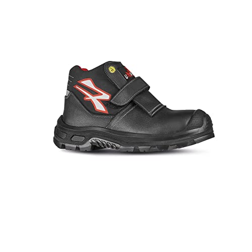 UPOWER Unisex RI11084-44 U-Power RI11084-44-Calzado de seguridad gama RED Industry Modelo Dubai UK S3 CI SRC ESD Talla, Schwarz, 44 EU von U Power