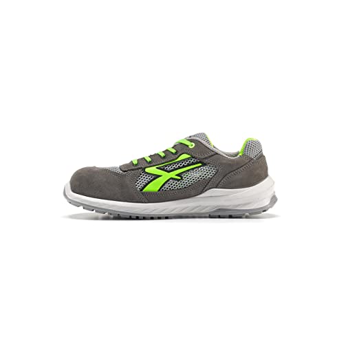 U-Power Red Industry® Rio, Unisex-Sicherheitsschuhe, leichte, flexible, durchtrittsichere Lederturnschuhe, mit Infinergy-Einsatz, mit Aluminium-Zehenkappen - Grey 47 von U Power