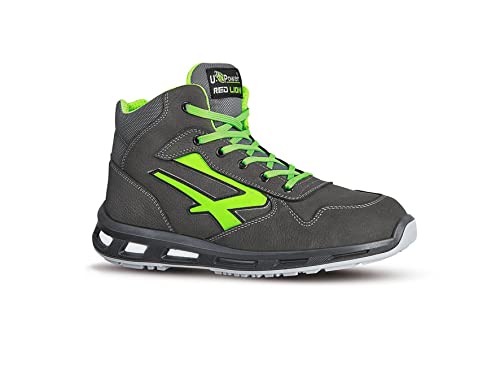 U-Power Red Lion Hummer, Sicherheitsschuhe, hoch, leicht und flexibel, perforationsfest, pannensicher, mit Infinergy-Einsatz, mit Aluminium-Zehenkappen - Grey & Green 41 von U Power