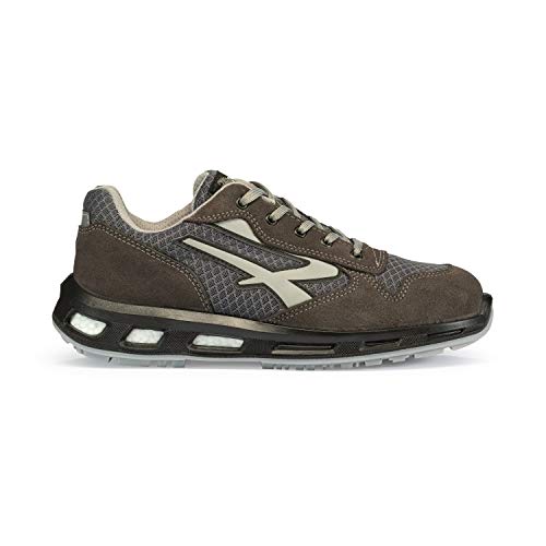 U-Power Red Lion Push, Unisex-Sicherheitsschuhe, leichte, flexible, pannensichere Lederturnschuhe, mit Infinergy-Einsatz, mit Aluminium-Zehenkappen - Grey 41 von U Power