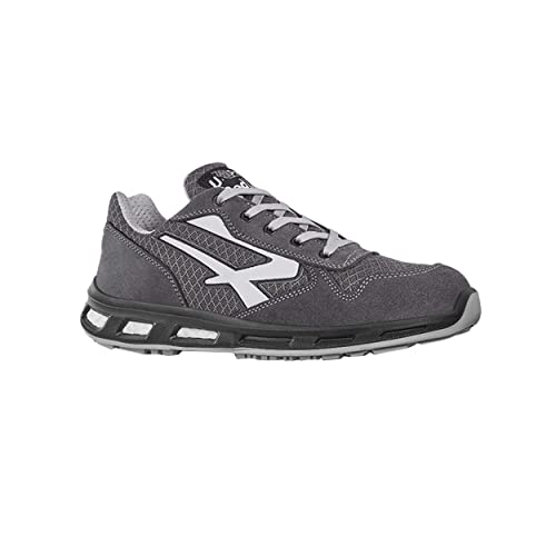 U-Power Red Lion Push, Unisex-Sicherheitsschuhe, leichte, flexible, pannensichere Lederturnschuhe, mit Infinergy-Einsatz, mit Aluminium-Zehenkappen - Grey 42 von UPOWER