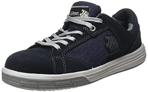 u_Power Herren Sn2005640 Upower Sicherheitsschuh EN ISO 20345 S1P SRC Trophy Gr 40 Veloursleder blau, Blau Weiß, EU von UPOWER