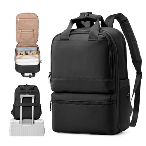 UPPACK Handgepäck Rucksack Damen Travel Backpack 40x20x25 für Ryanair Reiserucksack Daypacks Mädchen Rucksack Wasserdicht Business Rucksack Damen Weekendertasche Schwarz von UPPACK