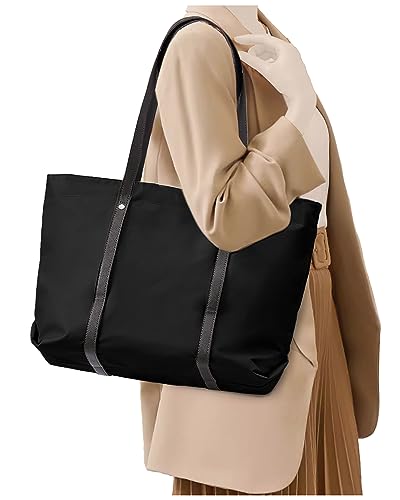 UPPACK Handtasche Damen Umhängetasche Laptoptasche Tote Bag Handtaschen Tasche Shopper Damen Tasche Groß Lehrertasche Damen Tasche Umhängetaschen Schwarz von UPPACK