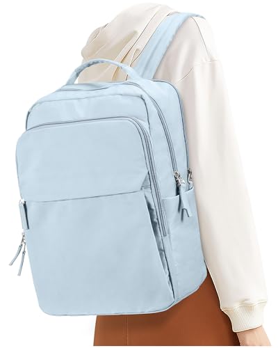 UPPACK Laptop Rucksack Business Damen Elegant 14 Zoll Wasserdicht Groß Rucksack mit Laptopfach Schulrucksack Mädchen Teenager Casual Daypacks Backpack Women für Reise Schule Business Blau von UPPACK