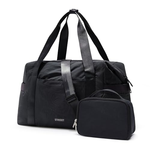 UPPACK Große Sporttasche für Damen, Reisetasche, Reisetasche, Sporttasche, für Fitnessstudio, Yoga, Tanz, Sporttasche, A-Schwarz von UPPACK