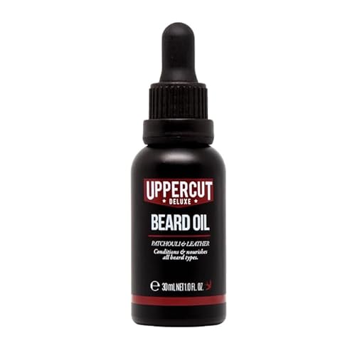 Uppercut Deluxe Beard Oil for Men, Pflegendes Bartöl mit Leichtem Halt für Herren, Macht den Bart Weich und Pflegt Ihn mit Ätherischen Ölen, 30ml von UPPERCUT DELUXE