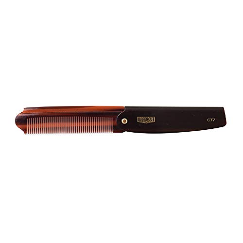 Uppercut Deluxe CT7 Flip Comb for Men, Faltbarer Taschenkamm für Herren für die Fellpflege unterwegs, Geeignet für lange und kurze Haarfrisuren von UPPERCUT DELUXE