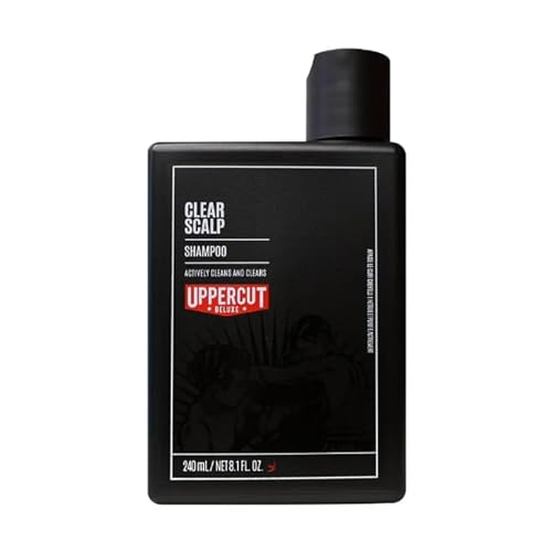 Uppercut Deluxe Clear Scalp Shampoo for Men, Feuchtigkeitsspendendes Shampoo für Männer, das Eine Saubere und Erfrischte Kopfhaut Hinterlässt, 240ml von UPPERCUT DELUXE