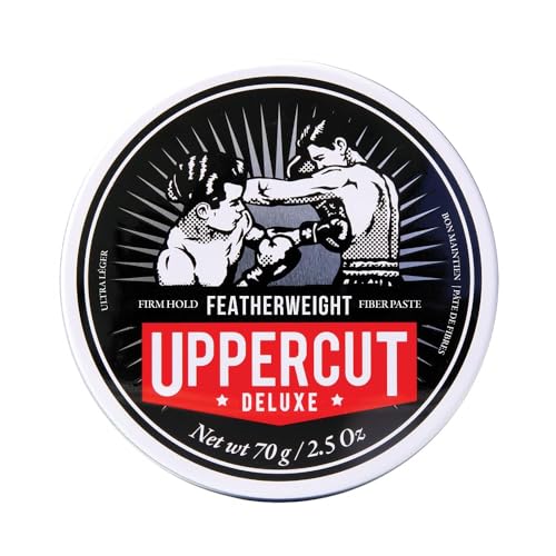 Uppercut Deluxe Featherweight Paste Men, Federleichtes Wasserbasiertes Volumen Haarstyling-Paste, Wenig Glanz und fester Halt Stylingprodukt für Herren, 70g von UPPERCUT DELUXE