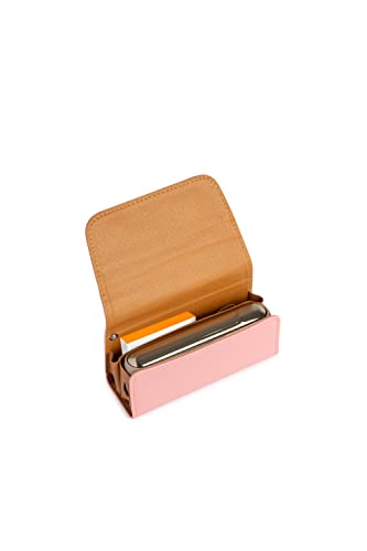 UPSHELL - Hülle Kompatibel mit IQOS ILUMA - Hochwertige Kunstleder Tasche - Elektronische Zigarette Geldbörse/Etui mit Organizer für Zubehör und Ladegeräte (ROSA), altrosa von UPSHELL
