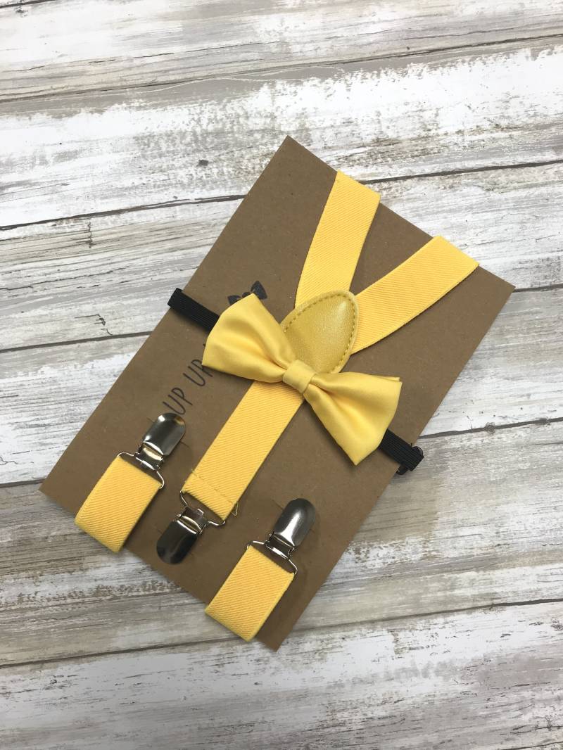Kinder Hosenträger Bowtie Passende Set/Gelb Combo Kleinkind Baby von UPUPAWAYJT