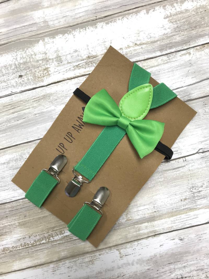 Kinder Hosenträger Bowtie Passende Set/Grün Combo Kleinkind Baby von UPUPAWAYJT