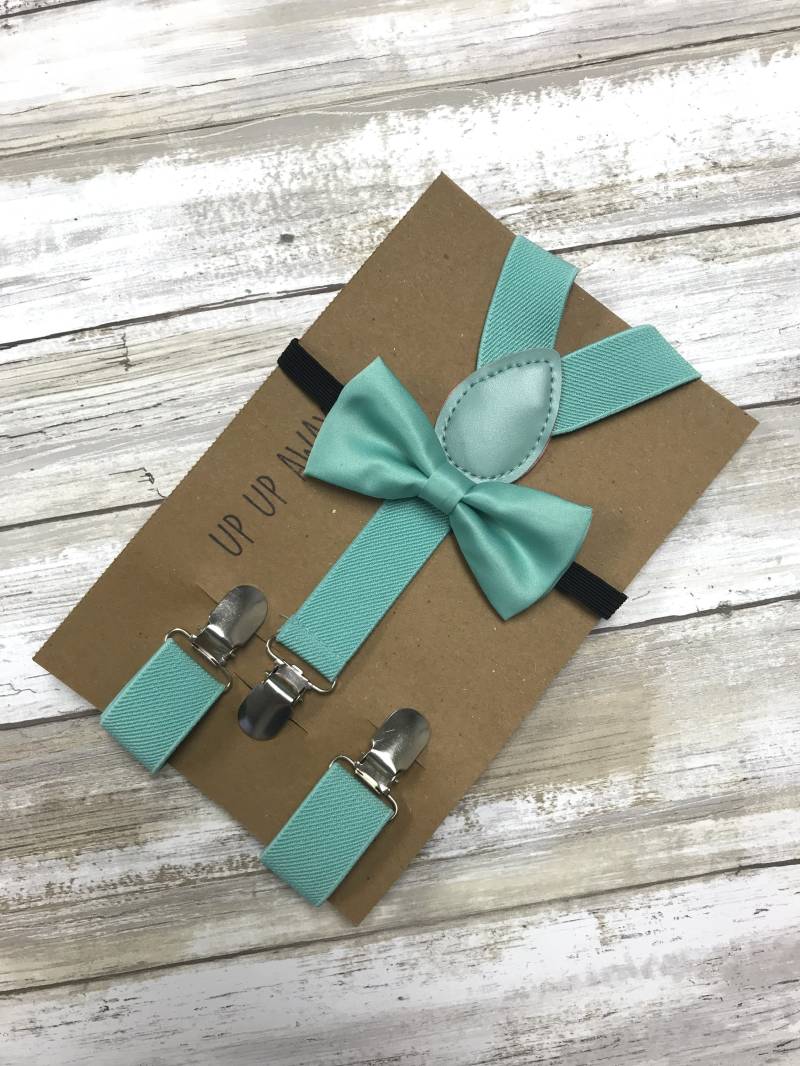 Kinder Hosenträger Bowtie Passende Set/Petrol Combo Kleinkind Baby von UPUPAWAYJT