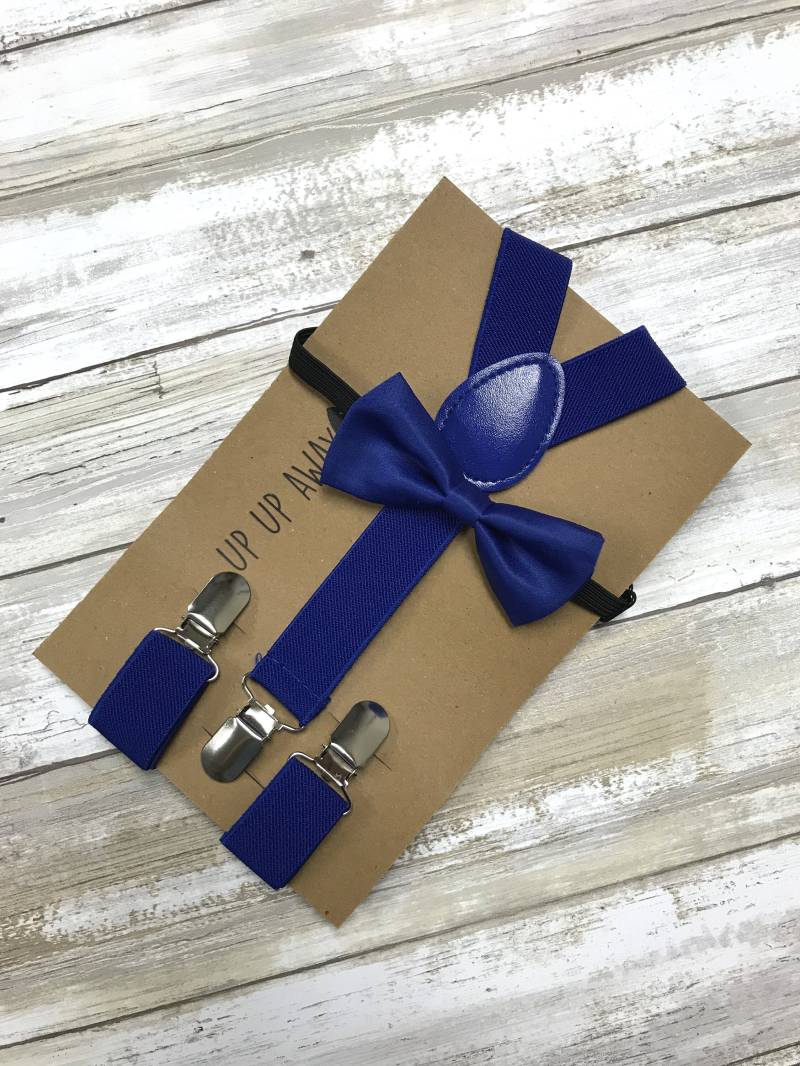 Kinder Hosenträger Bowtie Passende Set/Royal Blue Combo Kleinkind Baby von UPUPAWAYJT