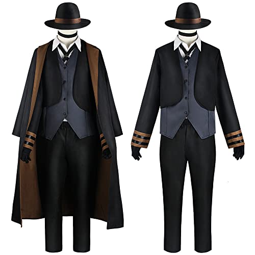UPUPCOS Chuuya Cosplay Bungou Stray Dogs Cosplay Chuuya Nakahara Kostüm Uniform Hut Full Set Herren Damen Halloween von UPUPCOS