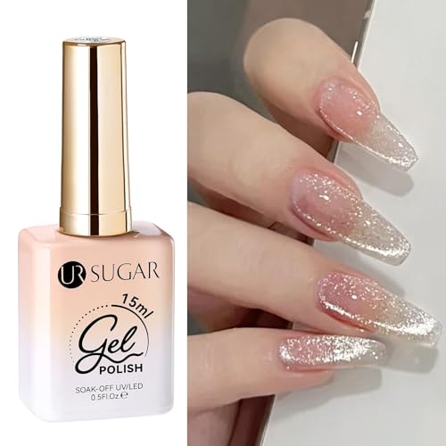 UR SUGAR Cat Eye UV Gel Nagellack, 15ML Jelly UV Gel Nail Polish Cateye Magnet, U V Nagellacks Glitzer Kann Kombination Mit Farbigen Nagellack Verwendet für Nagelstudio DIY-Maniküre Art von UR SUGAR