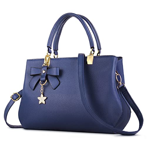 URAQT Damen Handtasche Schulterbeutel,PU Leder Damenhandtaschen Frauen Stilvolle PU Schultertasche Taschen Umhängetasche Geschenke für Damen mit Viele Taschen Fächer von URAQT