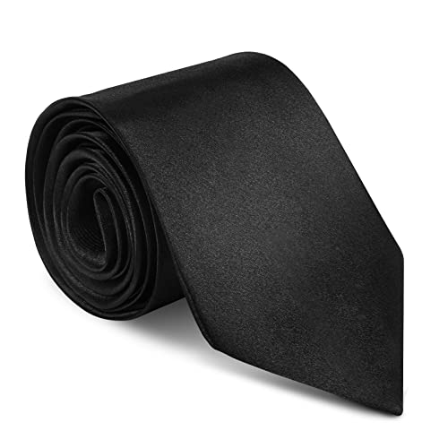 URAQT Herren Krawatten, Satin Elegant Krawatte 8 cm für Herren, Klassische Hochzeit Krawatte für Büro oder Festliche Veranstaltungen von URAQT