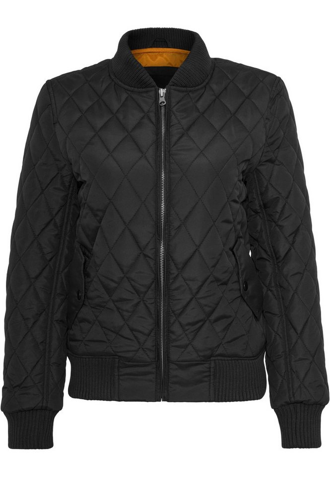 URBAN CLASSICS Allwetterjacke Urban Classics Damen Ladies Diamond Quilt Nylon Jacket (1-St) von URBAN CLASSICS
