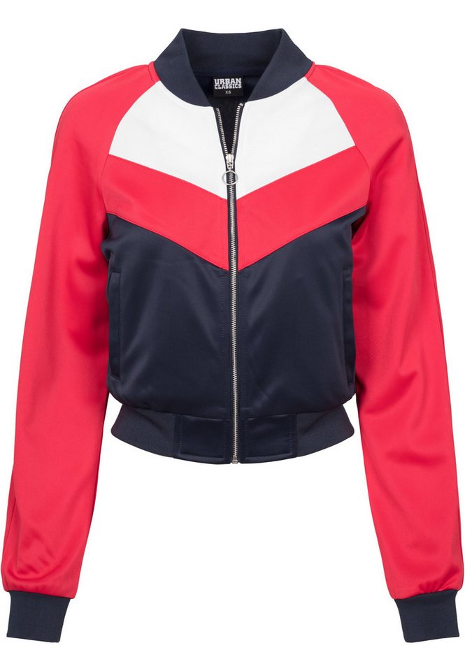 URBAN CLASSICS Allwetterjacke Urban Classics Damen Ladies Short Raglan Track Jacket (1-St) von URBAN CLASSICS