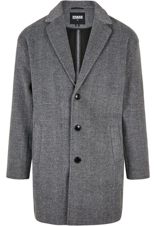 URBAN CLASSICS Allwetterjacke Urban Classics Herren Classic Herringbone Coat (1-St) von URBAN CLASSICS