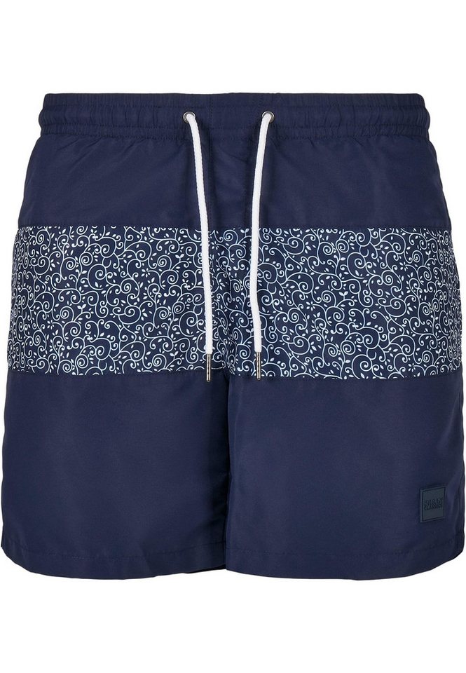 URBAN CLASSICS Badeshorts Urban Classics Herren Mid Block Pattern Swim Shorts von URBAN CLASSICS