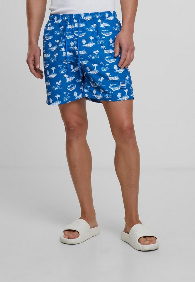URBAN CLASSICS Badeshorts Urban Classics Herren Pattern Swim Shorts von URBAN CLASSICS