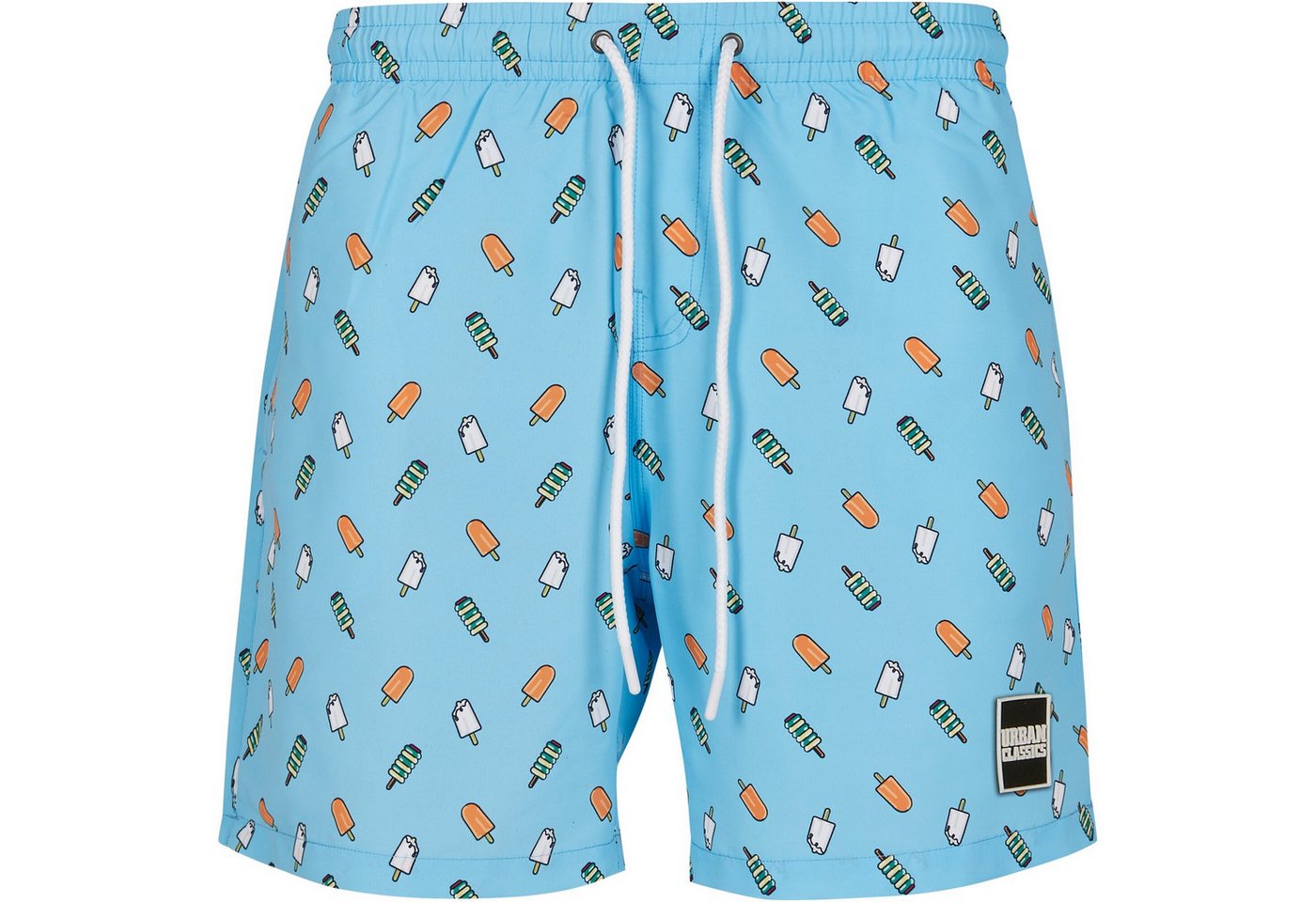 URBAN CLASSICS Badeshorts Urban Classics Herren Pattern Swim Shorts von URBAN CLASSICS