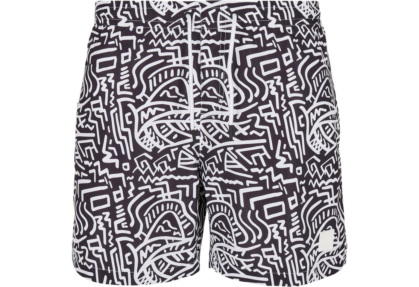 URBAN CLASSICS Badeshorts Urban Classics Herren Pattern Swim Shorts von URBAN CLASSICS