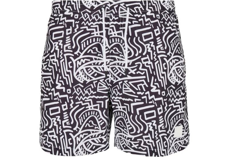 URBAN CLASSICS Badeshorts Urban Classics Herren Pattern Swim Shorts von URBAN CLASSICS
