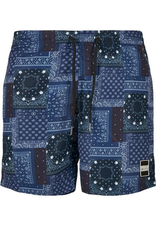 URBAN CLASSICS Badeshorts Urban Classics Herren Pattern Swim Shorts von URBAN CLASSICS