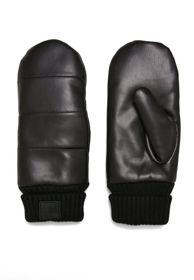 URBAN CLASSICS Baumwollhandschuhe Urban Classics Unisex Puffer Imitation Leather Gloves von URBAN CLASSICS
