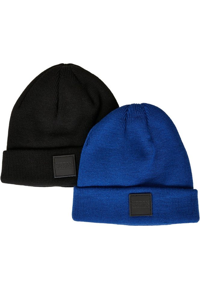 URBAN CLASSICS Beanie Urban Classics Damen Logopatch Beanie Kids 2-Pack (1-St) von URBAN CLASSICS