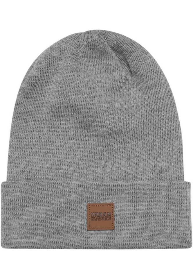 URBAN CLASSICS Beanie Urban Classics Unisex Synthetic Leatherpatch Long Beanie (1-St) von URBAN CLASSICS