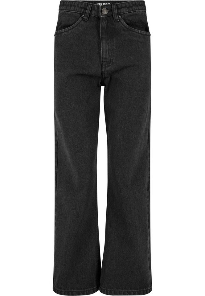 URBAN CLASSICS Bequeme Jeans Urban Classics Damen Ladies Cropped Straight Leg Denim Pants von URBAN CLASSICS