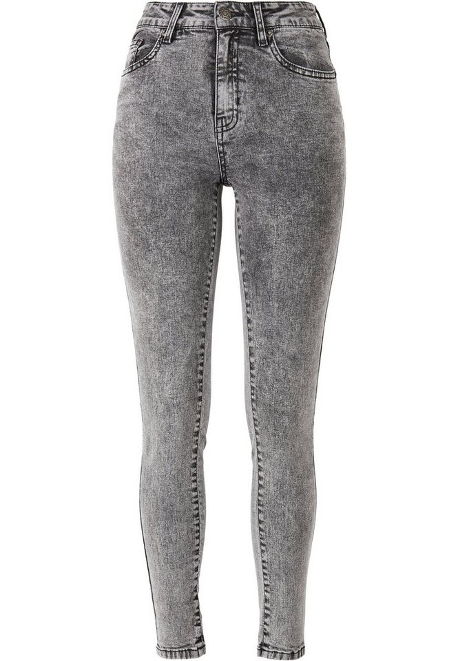 URBAN CLASSICS Bequeme Jeans Urban Classics Damen Ladies High Waist Skinny Jeans (1-tlg) von URBAN CLASSICS