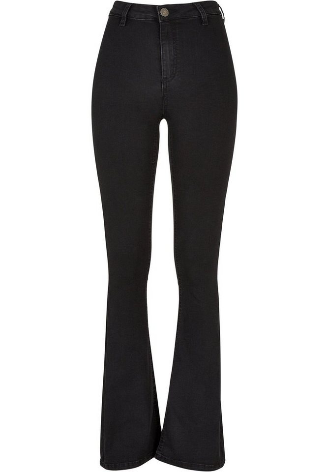 URBAN CLASSICS Bequeme Jeans Urban Classics Damen Ladies Super Stretch Bootcut Denim Pants (1-tlg) von URBAN CLASSICS
