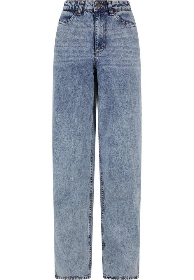 URBAN CLASSICS Bequeme Jeans Urban Classics Damen Ladies Wide Leg Slit Denim URBAN CLASSICS Bequeme Jeans Urban Classics Damen Ladies Wide Leg Slit Denim von URBAN CLASSICS