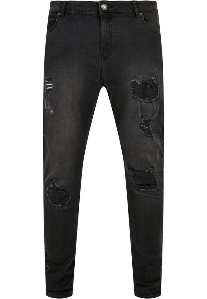 URBAN CLASSICS Bequeme Jeans Urban Classics Herren Heavy Destroyed Slim Fit Jeans (1-tlg) von URBAN CLASSICS