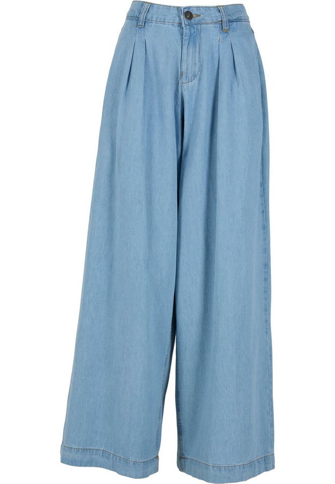 URBAN CLASSICS Bequeme Jeans Urban Classics Ladies Wide Leg Light Denim Pants von URBAN CLASSICS
