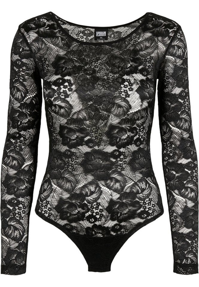 URBAN CLASSICS Body Urban Classics Damen Ladies Lace Longsleeve Body von URBAN CLASSICS