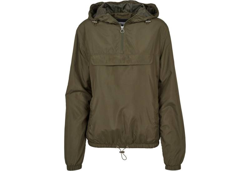 URBAN CLASSICS Bomberjacke Urban Classics Damen Ladies Basic Pull Over Jacket von URBAN CLASSICS