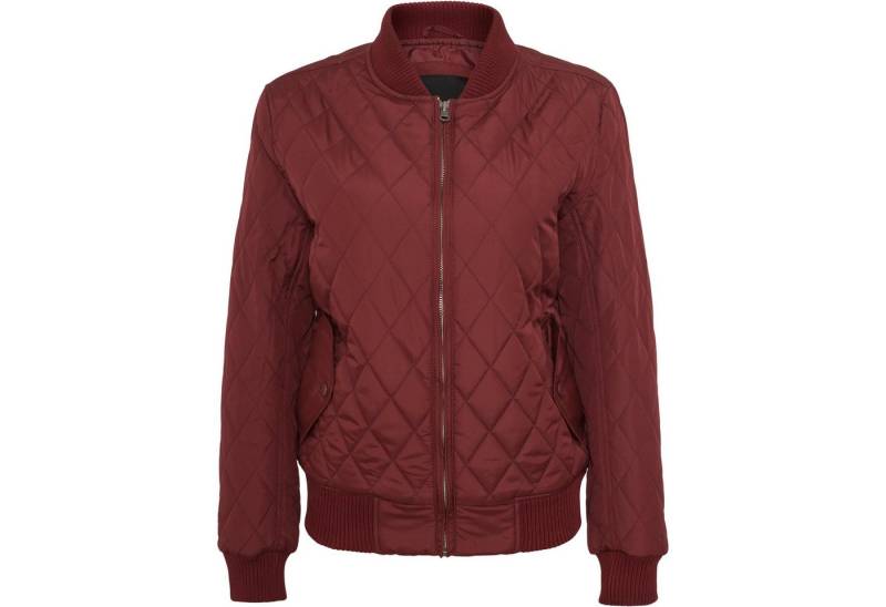URBAN CLASSICS Bomberjacke Urban Classics Damen Ladies Diamond Quilt Nylon Jacket von URBAN CLASSICS