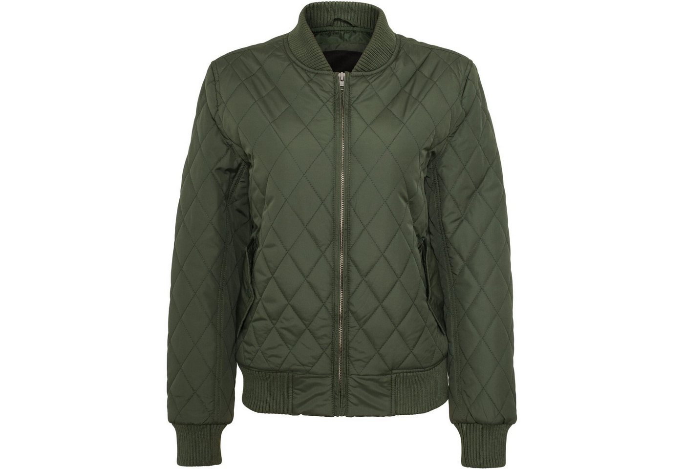 URBAN CLASSICS Bomberjacke Urban Classics Damen Ladies Diamond Quilt Nylon Jacket von URBAN CLASSICS