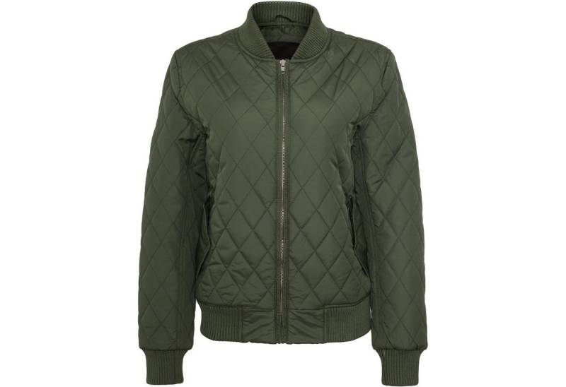 URBAN CLASSICS Bomberjacke Urban Classics Damen Ladies Diamond Quilt Nylon Jacket von URBAN CLASSICS