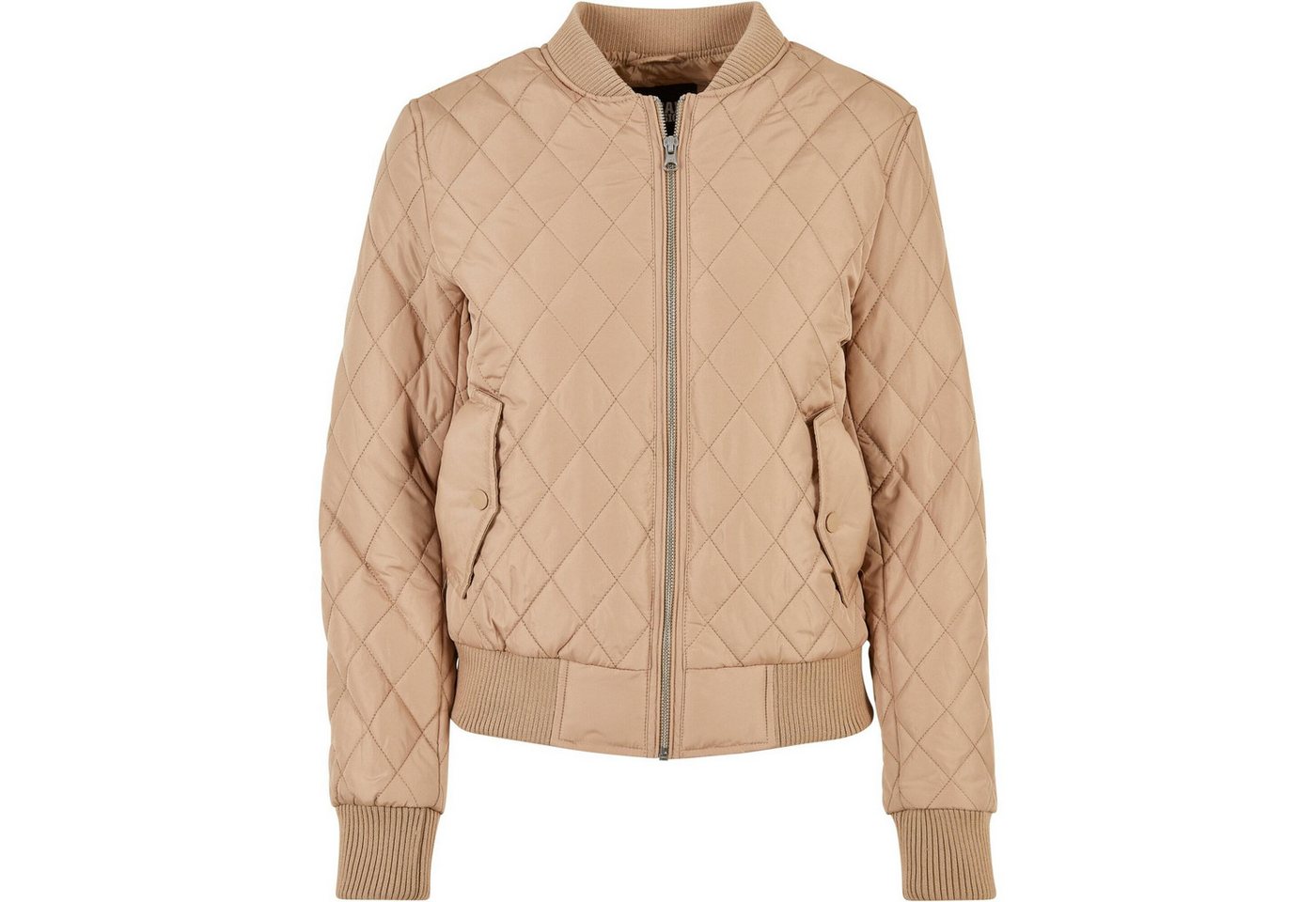 URBAN CLASSICS Bomberjacke Urban Classics Damen Ladies Diamond Quilt Nylon Jacket von URBAN CLASSICS